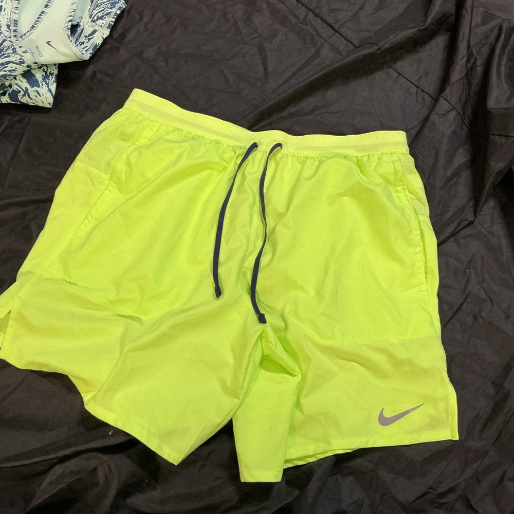 Nike Men's Bright Lime Athletic Shorts